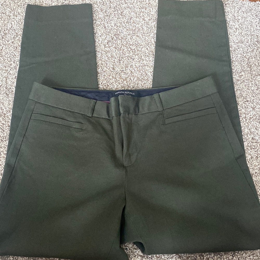 Banana republic green Sloan curvy fit size 4 pants